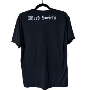 Shred Society Graphic T-Shirt Men’s Medium Black Snowboard Ski Club Tee